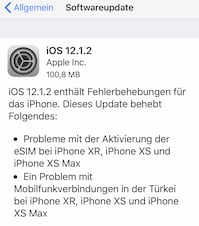 iOS 12.1.2 ist verfgbar