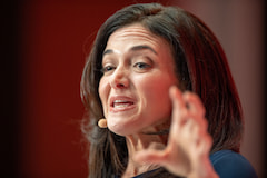 Facebook-Managerin Sheryl Sandberg auf der DLD Innovationskonferenz in Mnchen.
