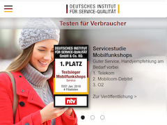 Das Deutsche Institut fr Service-Qualitt hat Mobilfunkshops getestet: Auf Platz landet die Telekom.