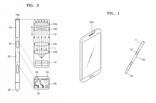 Skizzen des S-Pen-Kamera-Patents