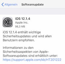 iOS 12.1.4 ist da