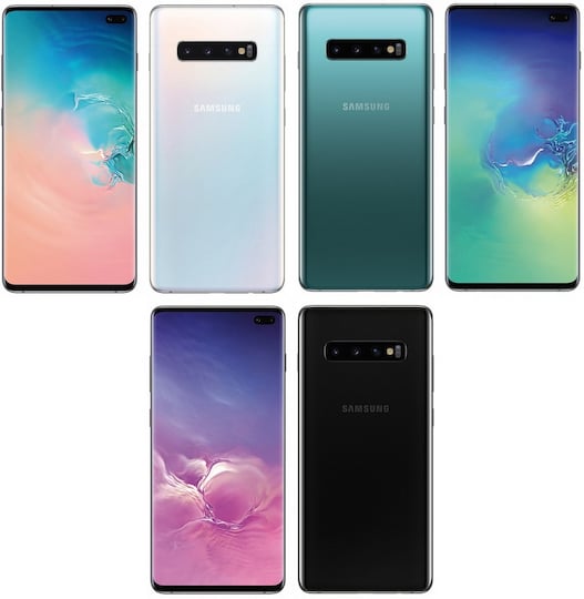 Farbvarianten des Galaxy S10+