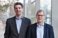 Der neu gewhlte Vorstand des VATM: Dieter Zimmer (Inexio, links) und Martin Witt (1&1, rechts)