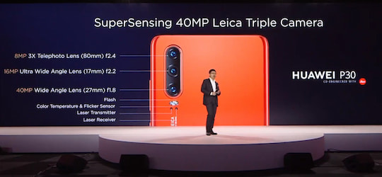 Huawei P30: Kamera Specs
