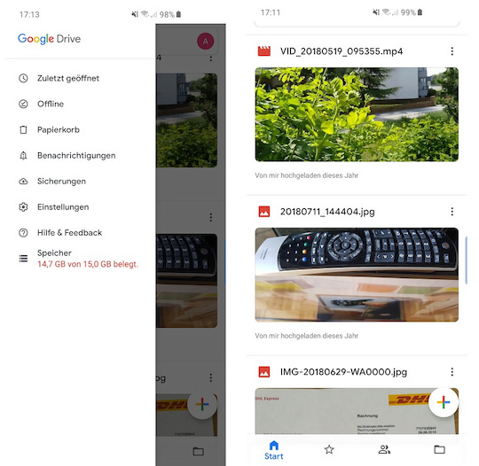 Google Drive in neuem Material Design