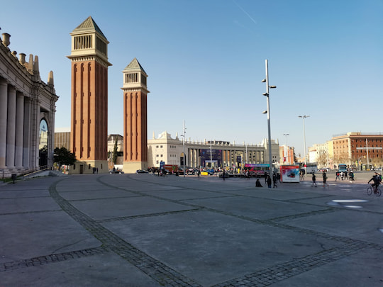 Der Plaza de Espaa in Barcelona