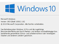 Wenn bei Funktionsupdate von Windows alles richtig gemacht wurde, lautet die neue Version 10.18362.116