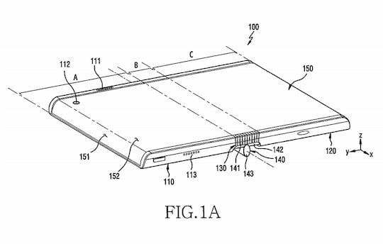 Eine Skizze des Samsung-Patents