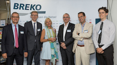 BREKO-Diskussion in Brssel. Von links: Wegener(Siemens), Whelan (EECC), Sinemus (Land Hessen), Westfal (BREKO), Arcidiacono (EBU), Stolton (Moderation)