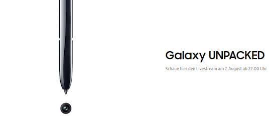 Samsung kndigt das Galaxy Note 10 an