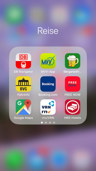 Mit welcher App wrden Sie ein Taxi bestellen? Mit der roten in der zweiten Reihe rechts auen?