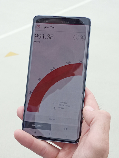 Vodafone 5G im Live-Betrieb: Rund 1 GBit/s erreicht