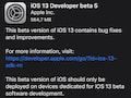 Neue Beta von iOS 13