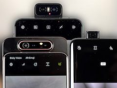 Samsung Galaxy A80, Asus Zenfone 6 (2019) und OnePlus 7 Pro (v.l.)