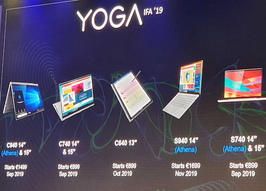 Neue Yoga-Laptops von Lenovo