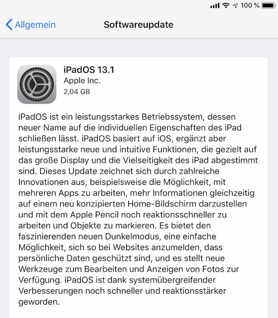 iPadOS 13.1 ausprobiert