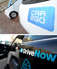 Machen gemeinsame Sache: car2go und DriveNow