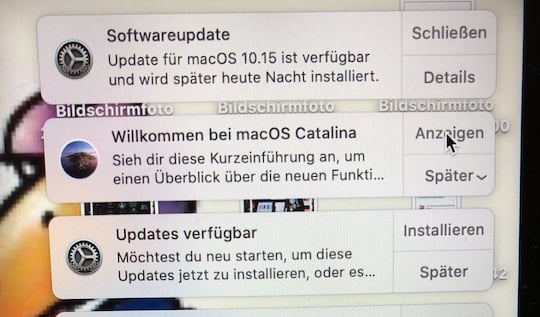 macOS Catalina bekommt ein erstes Bugfix Update, es ist etwa 980 MB gro.