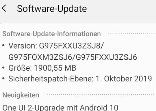 Beta-Software-Update Android 10 fr die Galaxy-S10-Serie