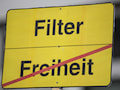 Protest-Schild zum Upload-Filter