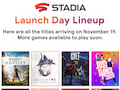 Das Lineup zum Launch von Google Stadia am 19. November