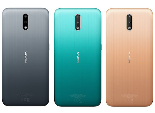 Die Farboptionen des Nokia 2.3