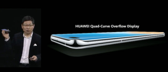Das Quad-Curve Overflow Display des P40 Pro (+)
