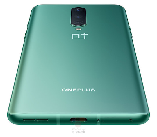 Das OnePlus 8 in der Farbe Mintgrn