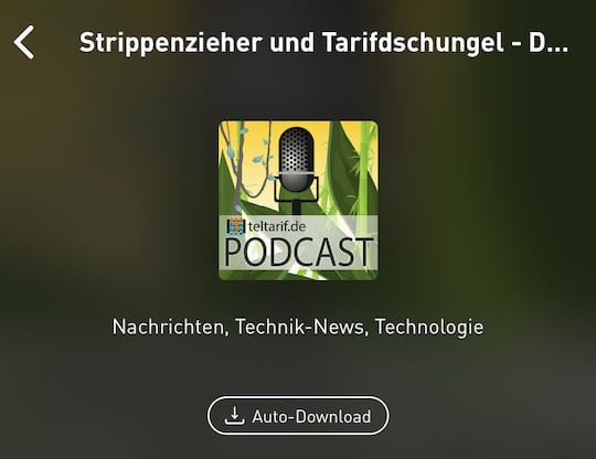 Untersttzung jetzt auch fr Podcasts