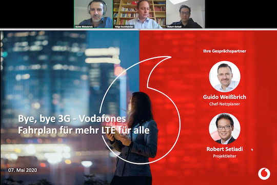 Online-Pressegesprch von Vodafone