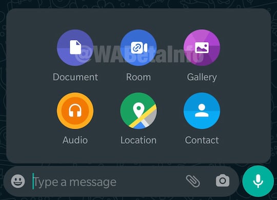 Rooms-Funktion in WhatsApp