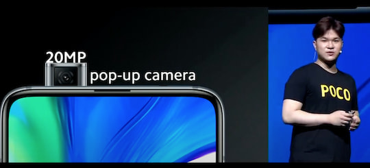 Die Pop-up-Kamera des Poco F2 Pro