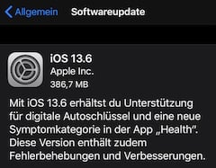 iOS 13.6 verffentlicht