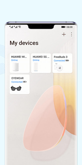 Oberflche der App Huawei Ai Life 