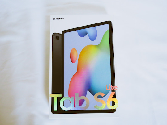 Die Verpackung des Galaxy Tab S6 Lite