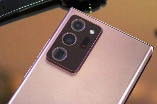 Blick auf die Kamera des Samsung Galaxy Note 20 Ultra 5G