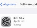 iOS 13.7 verfgbar