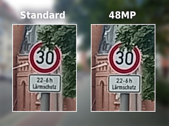 Vergleich: Standard- vs. 48-Megapixel-Modus