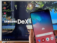 Samsung Dex auf einem LG-Fernseher ber ein Galaxy S10+ 