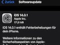iOS 14.0.1 verfgbar