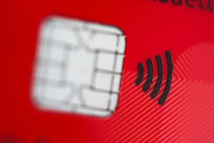 Eine Karte mit Funkchip fr kontaktloses Bezahlen . Der EuGH hat die Rechte der Verbraucher bei Kartenverlust gestrkt.