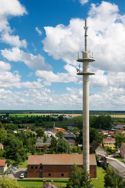 Frher LTE Sendemast der Telekom in Kyritz (mit K) auch in Brandenburg.
