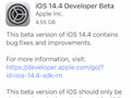 Erste Beta von iOS 14.4
