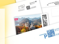 Matrixcode auf Briefmarken der Post