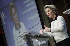 Die EU-Kommission (hier die Chefin Ursula von der Leyen) hat ein Vertragsverletzungsverfahren gegen 24 Staaten eingeleitet.