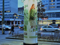 Diese Litfasule sorgt in Berlin fr besseres Mobilfunknetz, dort wo es auch gebraucht wird