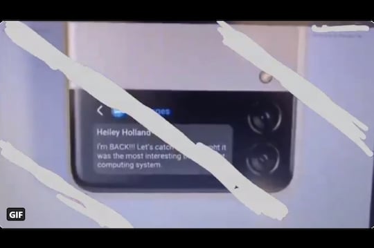 Vorderer Bildschirm des Galaxy Z Flip 3