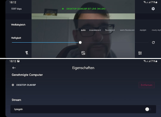 XSplit Connect: Webcam