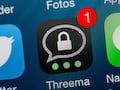Die Messenger App Threema gibt es fr iOS (Apple) und Android (Google) und gilt als sehr sicher.