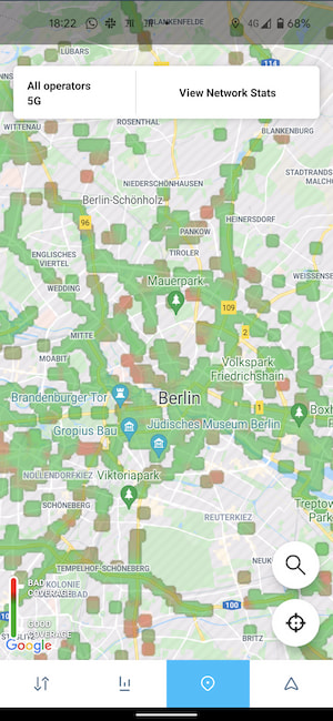 Die 5G-Abdeckung in Berlin sollte in der Praxis schon wesentlich besser sein